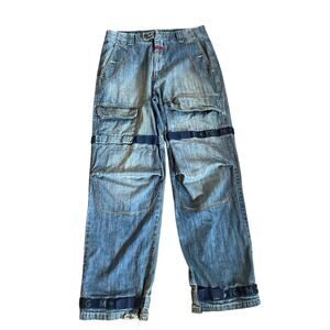 Vtg Marithé + François Girbaud Baggy Men's Jeans Streetwear Barrel Distressed 34